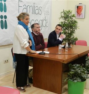 De izquierda a derecha: Teresa Díaz, Jorge Prades y Luca Sommacal